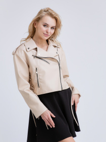 Куртка кожаная Romashka модель 208019504071 Фото