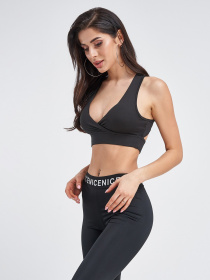 Спортивный топ ISSA Plus модель 11316_black Фото