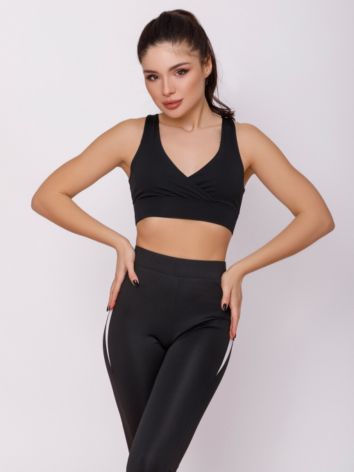 Топ спортивный ISSA Plus модель 12445_black Фото