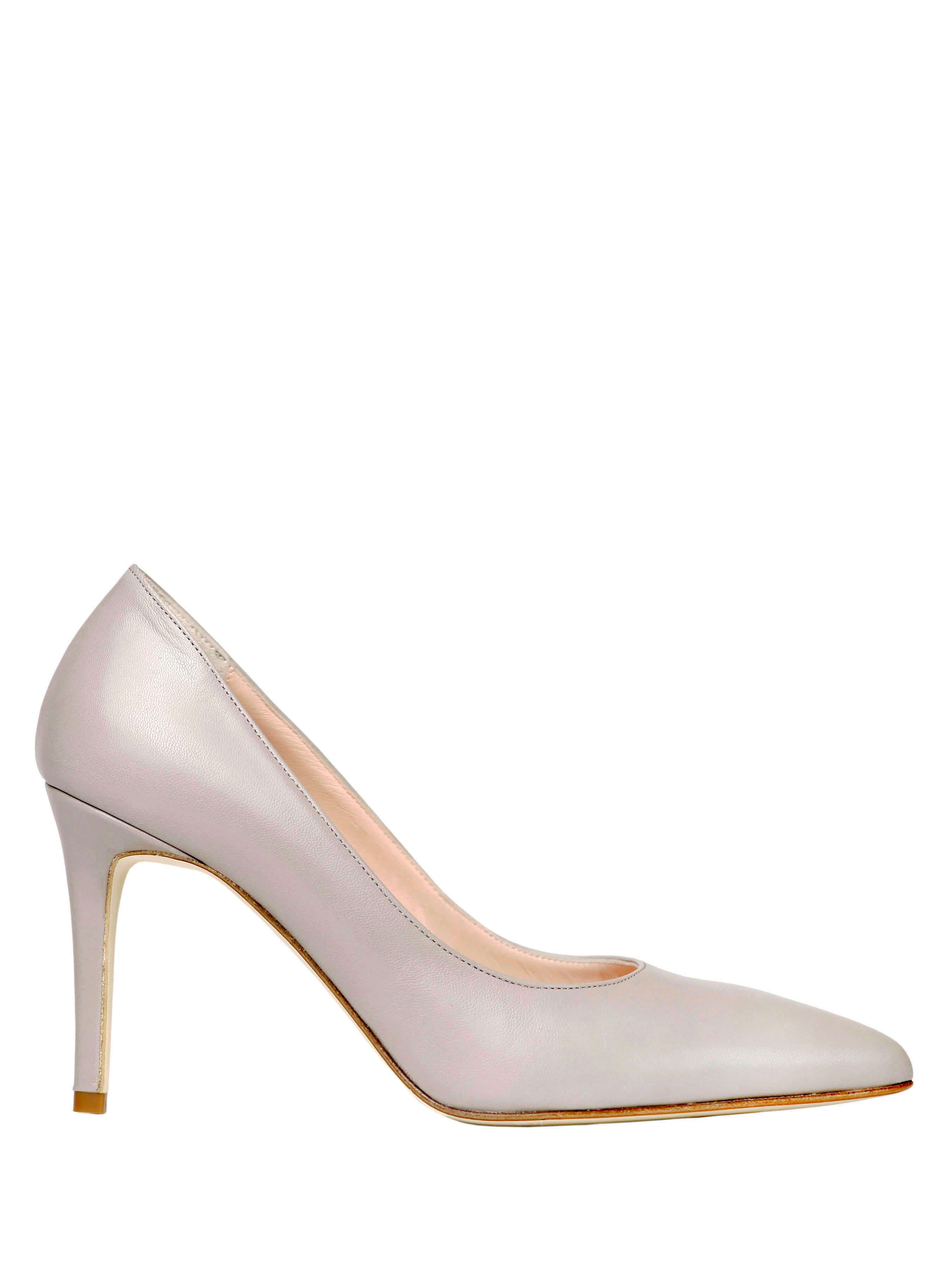 Шкіряні Жіночі Туфлі на підборах SITELLE  (JUL80GBE) колір сірий