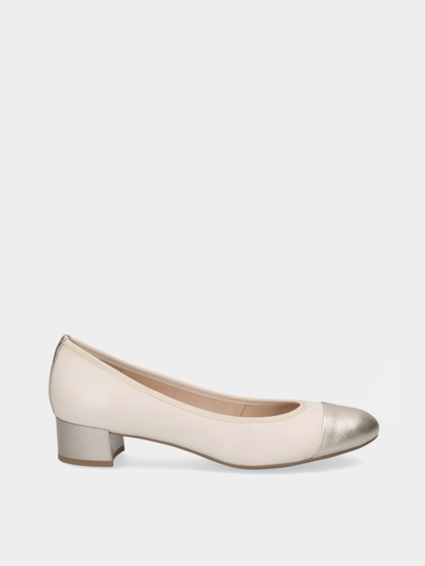 Туфли и лоферы Caprice модель 22300-26-491 CREAM/LT GOLD Фото