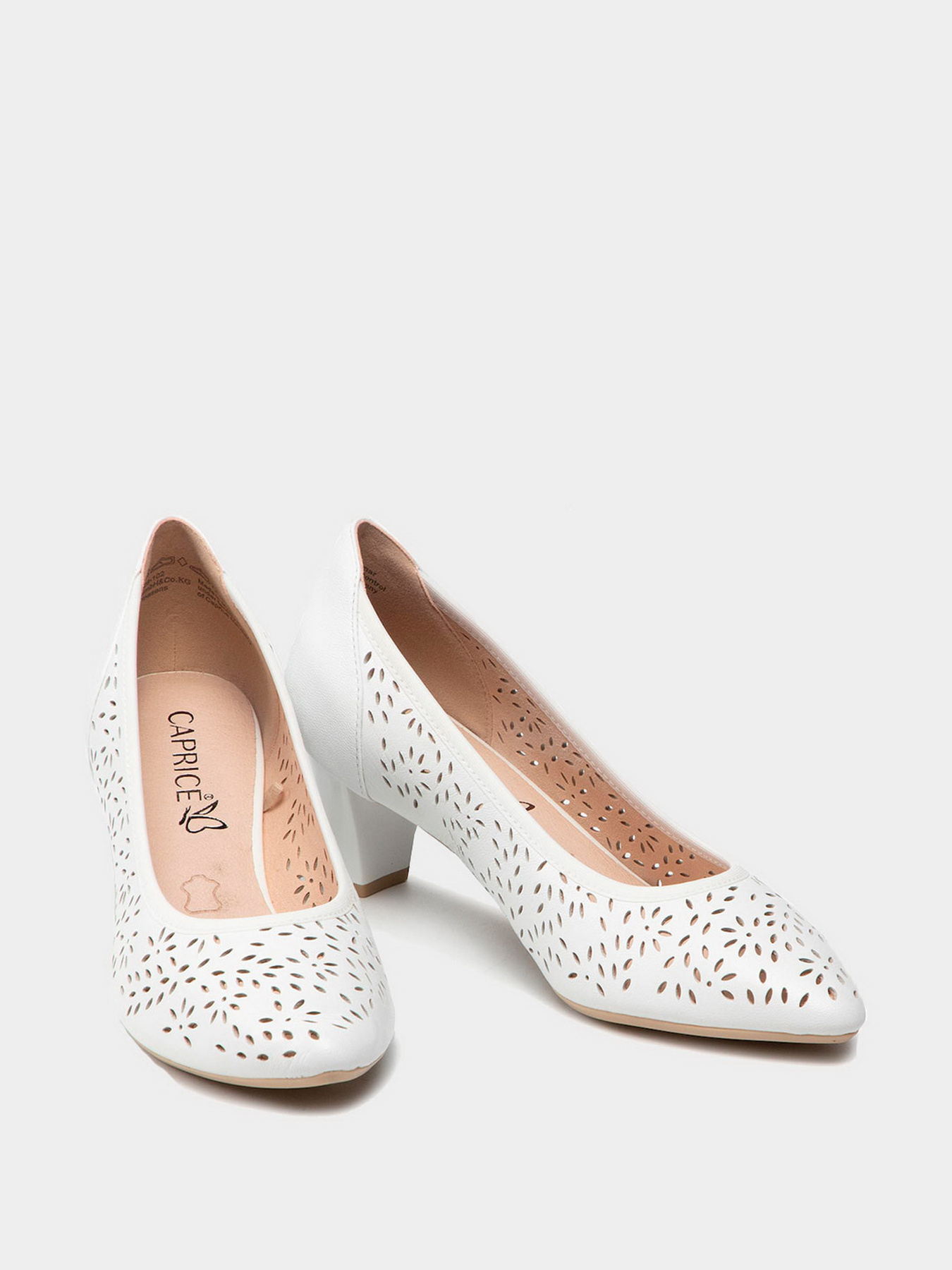 Туфли и лоферы Caprice модель 22503-28-102 WHITE NAPPA Фото