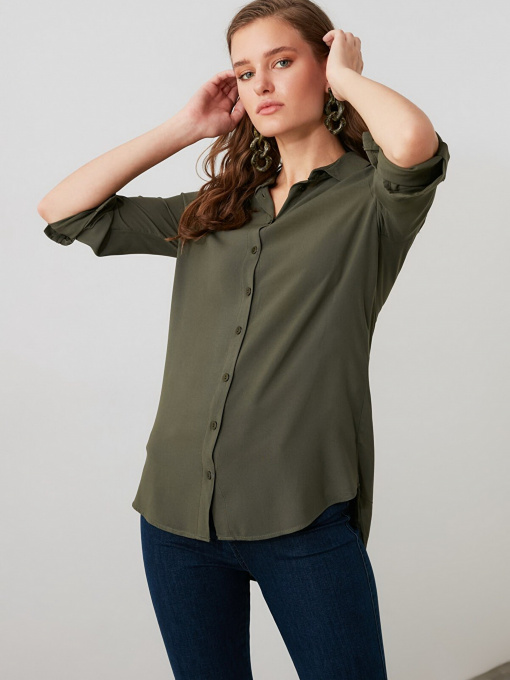 Рубашки Trendyol модель TWOSS19ST0226/Haki Фото