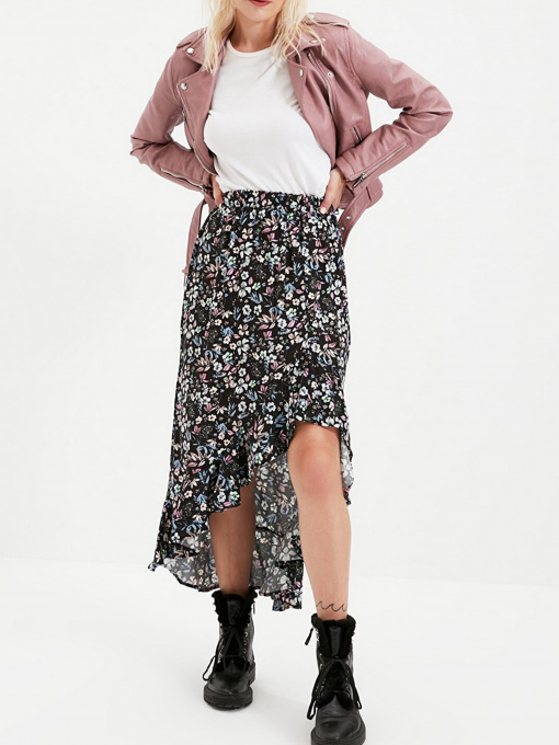 Юбки Trendyol модель TWOSS20ET0166/Mor Фото