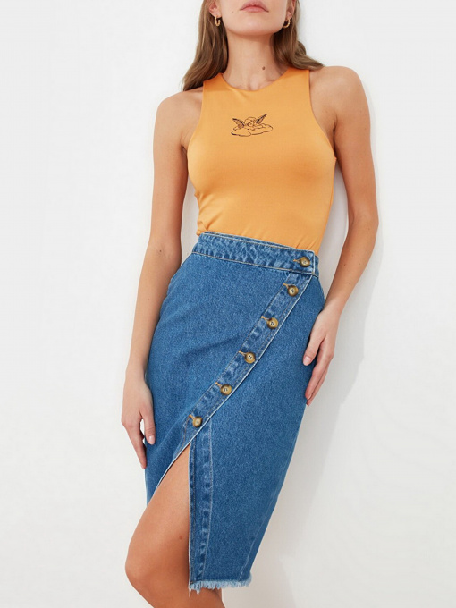 Юбки Trendyol модель TWOSS20ET0494/Mavi Фото