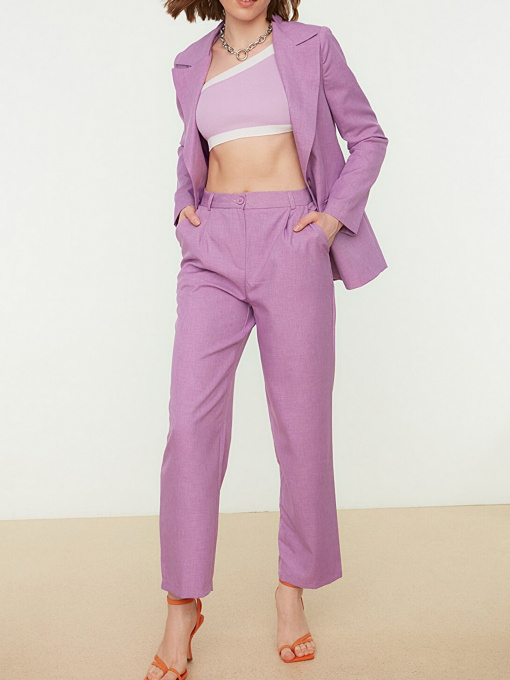 Брюки Trendyol модель TWOSS22PL0062/Lila Фото