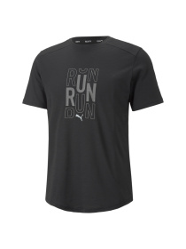 Футболка спортивная PUMA Run Logo Ss Tee M модель 522423 Фото