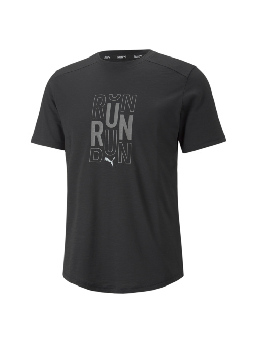 Футболка спортивная PUMA Run Logo Ss Tee M модель 522423 Фото