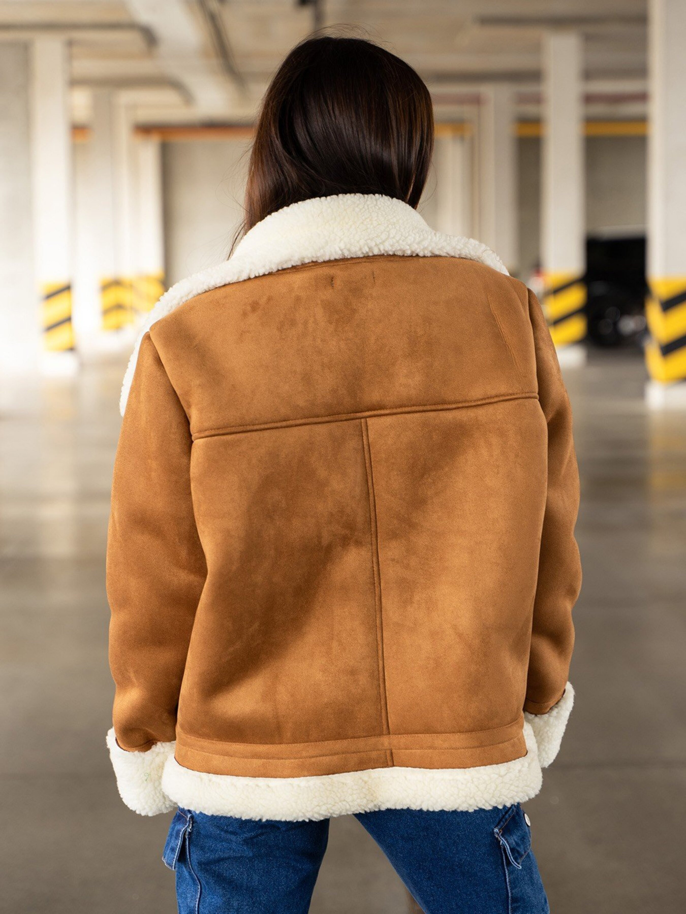 Дубленка ISSA Plus модель 13612_brown Фото