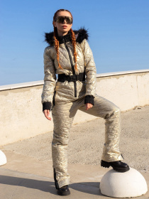 Комбінезон ISSA Plus модель 13615_gold Фото