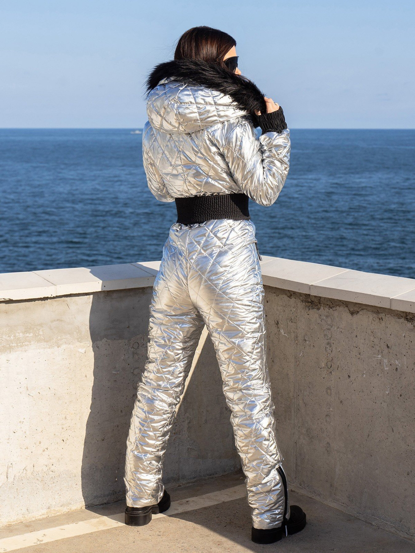 Комбинезон ISSA Plus модель 13615_silver Фото