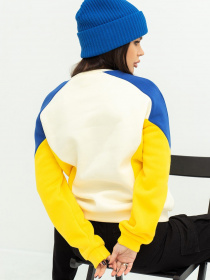 Свитшот ISSA Plus модель 13616_milky Фото