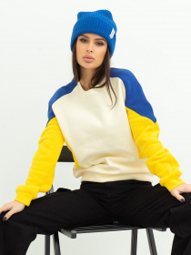 Свитшот ISSA Plus модель 13616_milky Фото