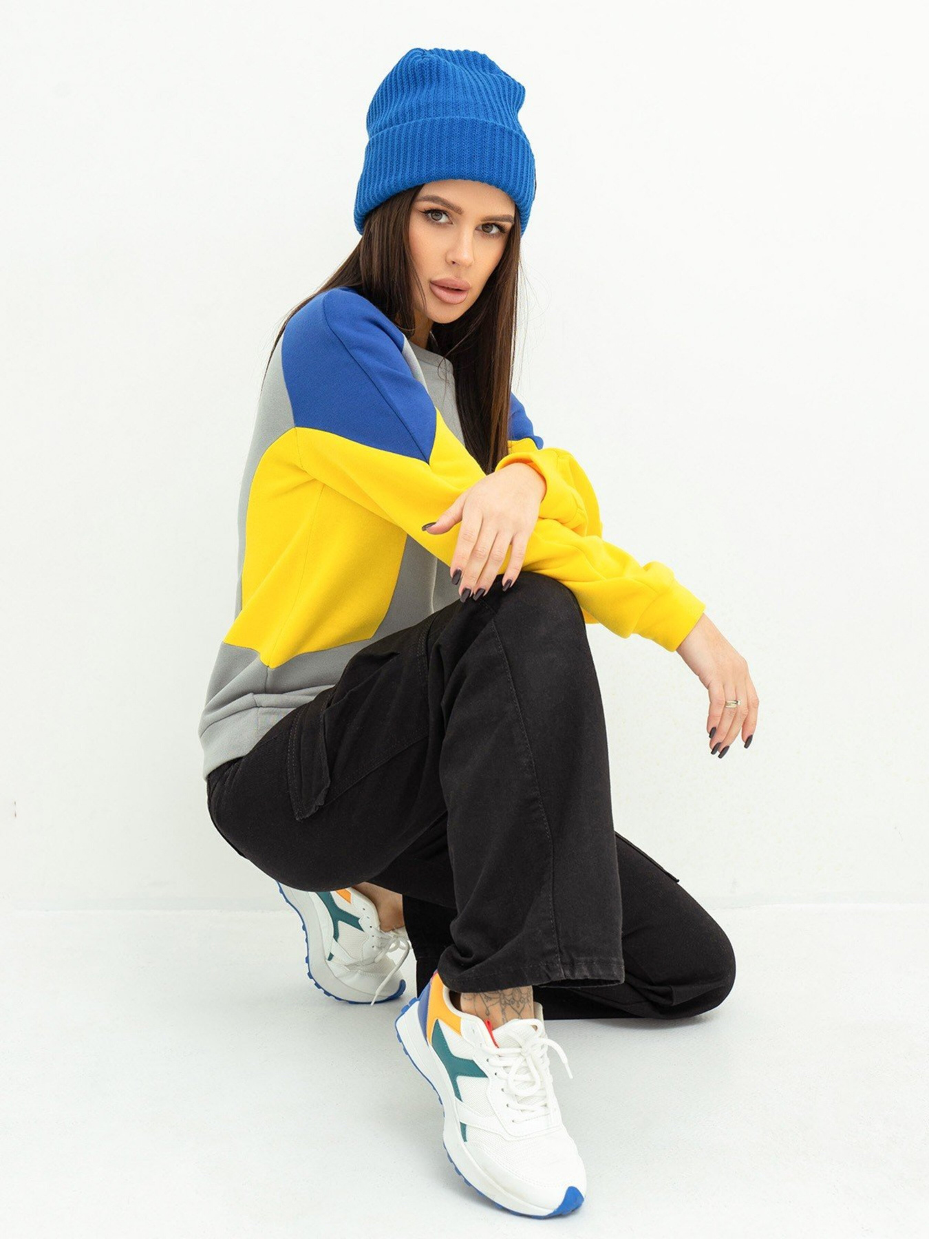 Світшот ISSA Plus модель 13616_grey Фото