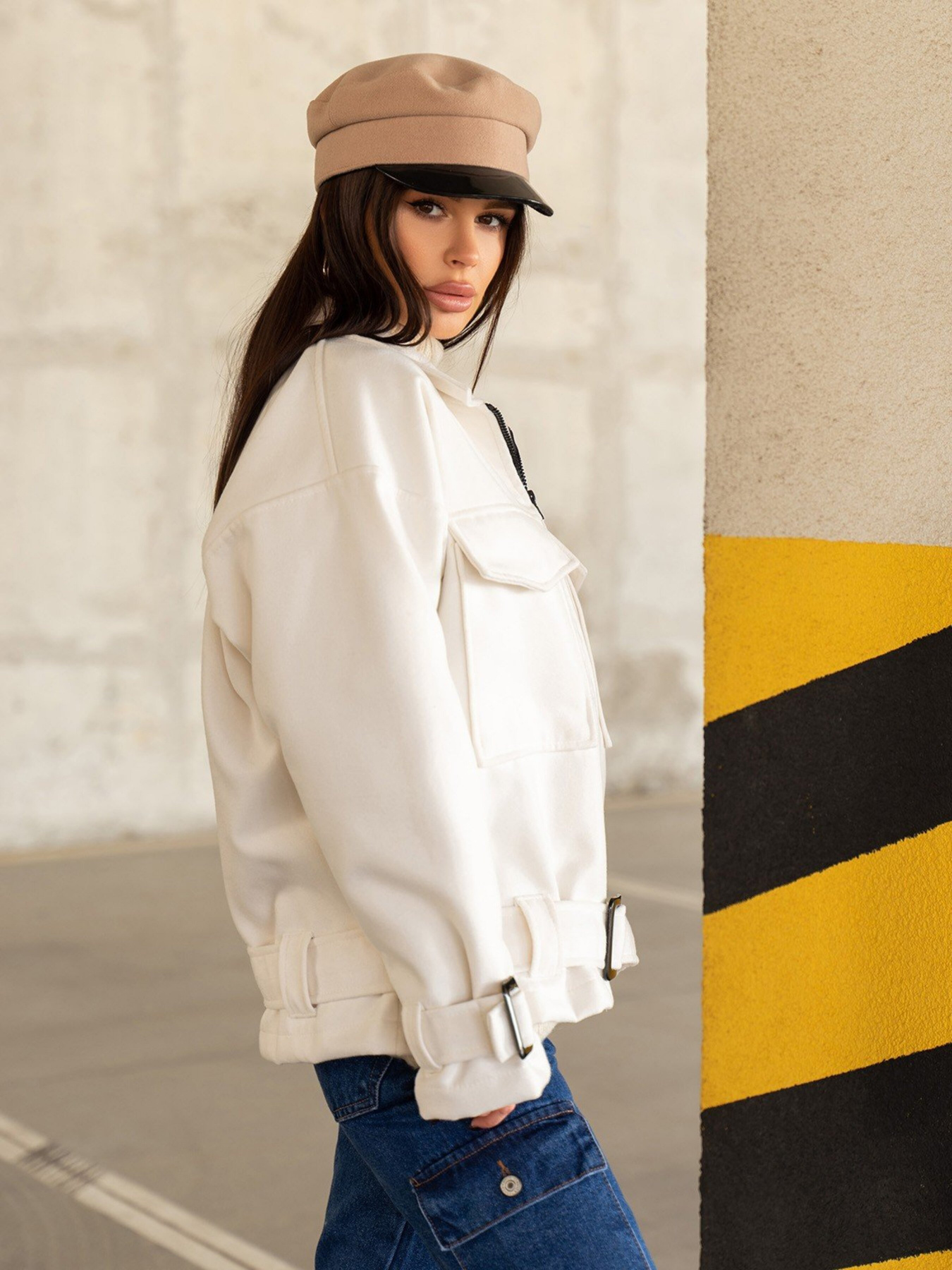 Куртка-рубашка ISSA Plus модель 13617_milky Фото