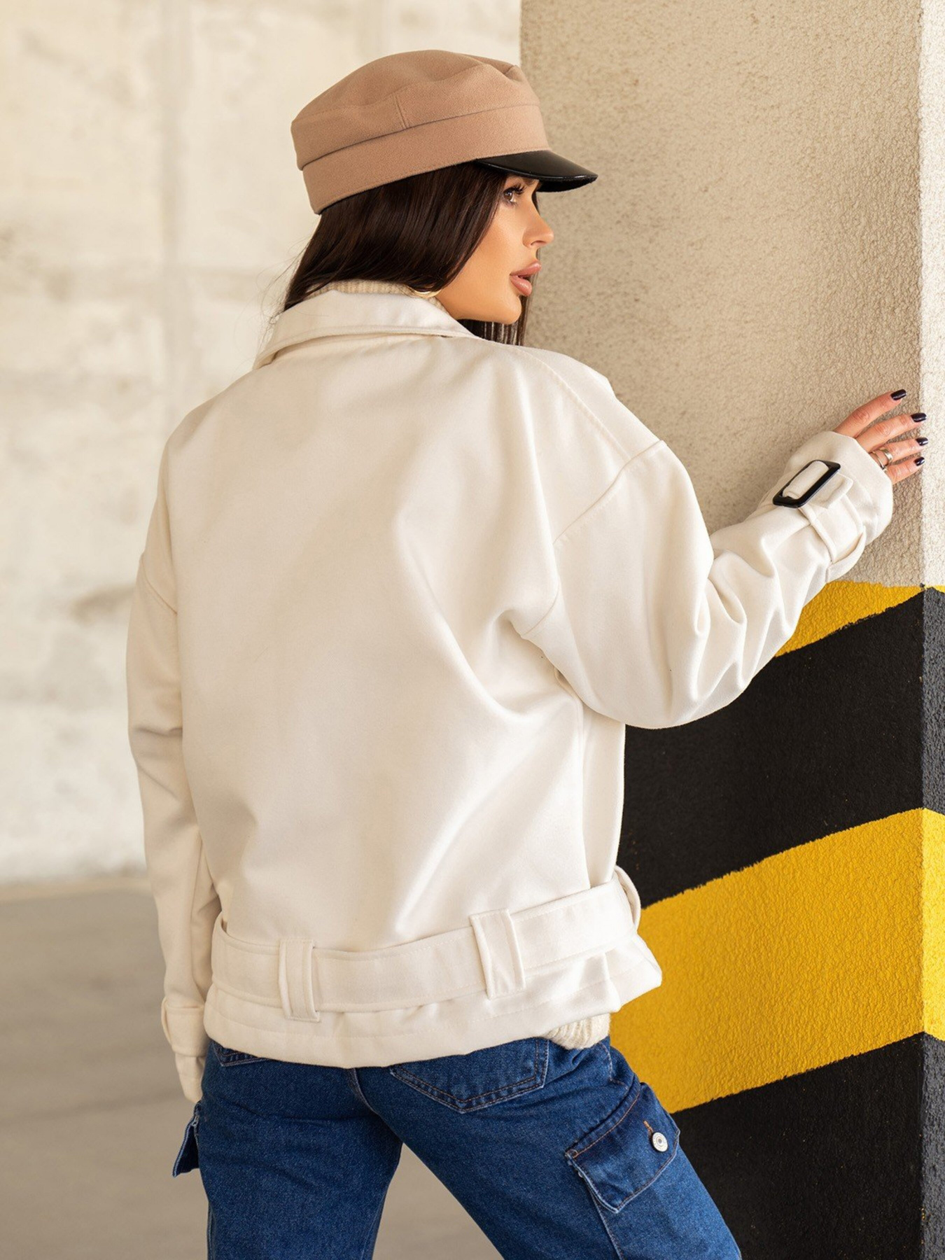 Куртка-рубашка ISSA Plus модель 13617_milky Фото