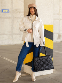 Куртка-рубашка ISSA Plus модель 13617_milky Фото