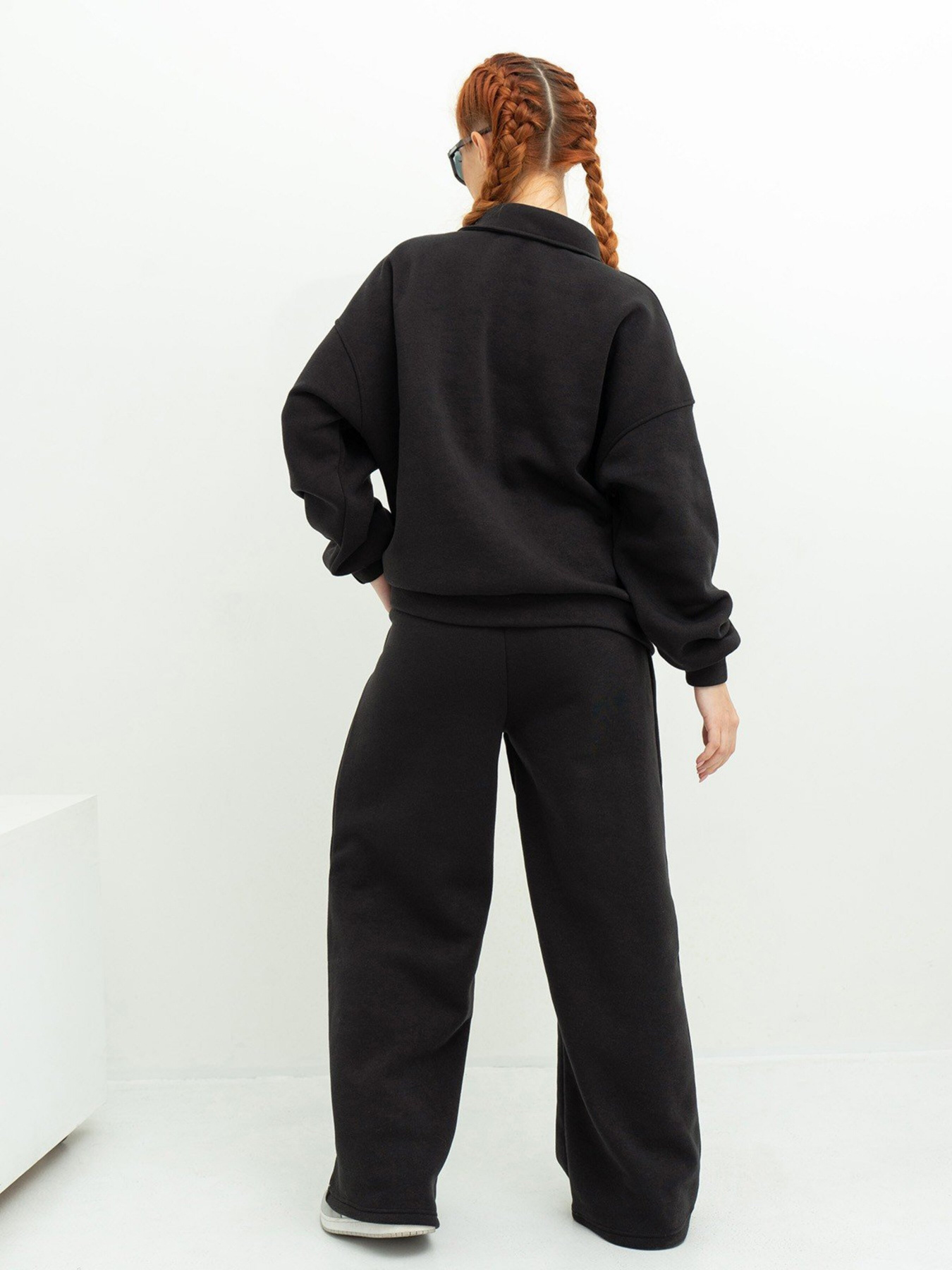 Повседневный костюм ISSA Plus модель 13618_black Фото