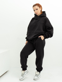 Спортивний костюм ISSA Plus модель 13624_black Спортивний костюм ISSA Plus модель 13624_black Фото