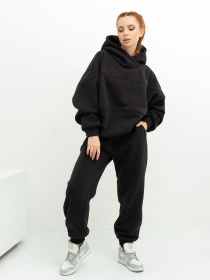 Спортивний костюм ISSA Plus модель 13624_black Спортивний костюм ISSA Plus модель 13624_black Фото