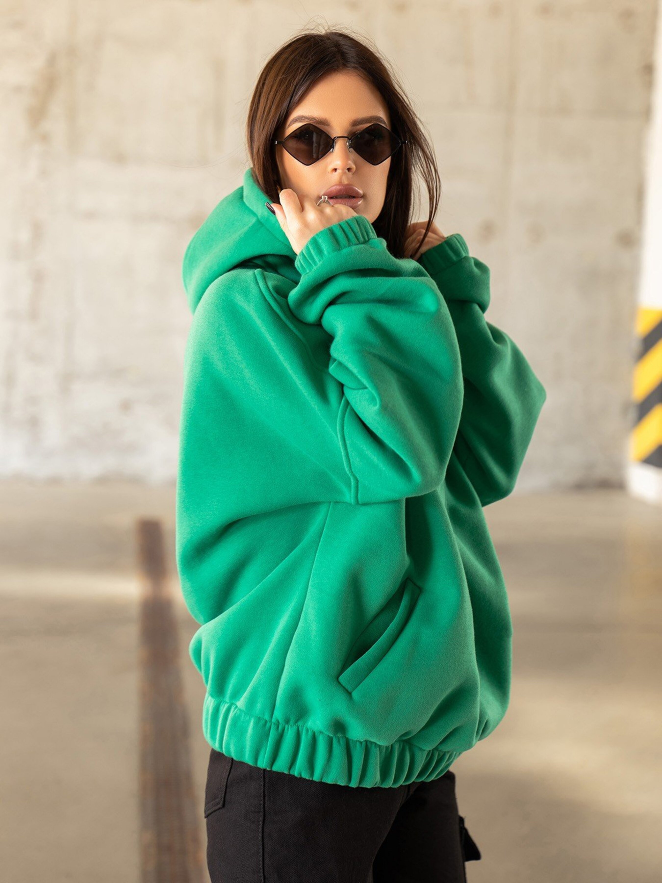 Худи ISSA Plus модель 13625_green Фото