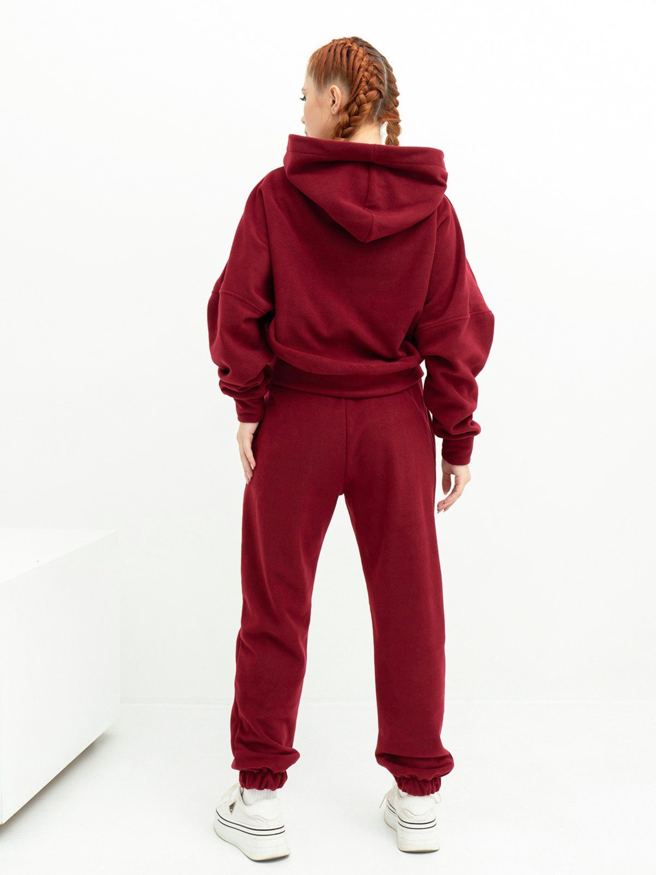 Спортивний костюм ISSA Plus модель 13626_burgundy Фото