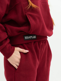 Спортивний костюм ISSA Plus модель 13626_burgundy Фото