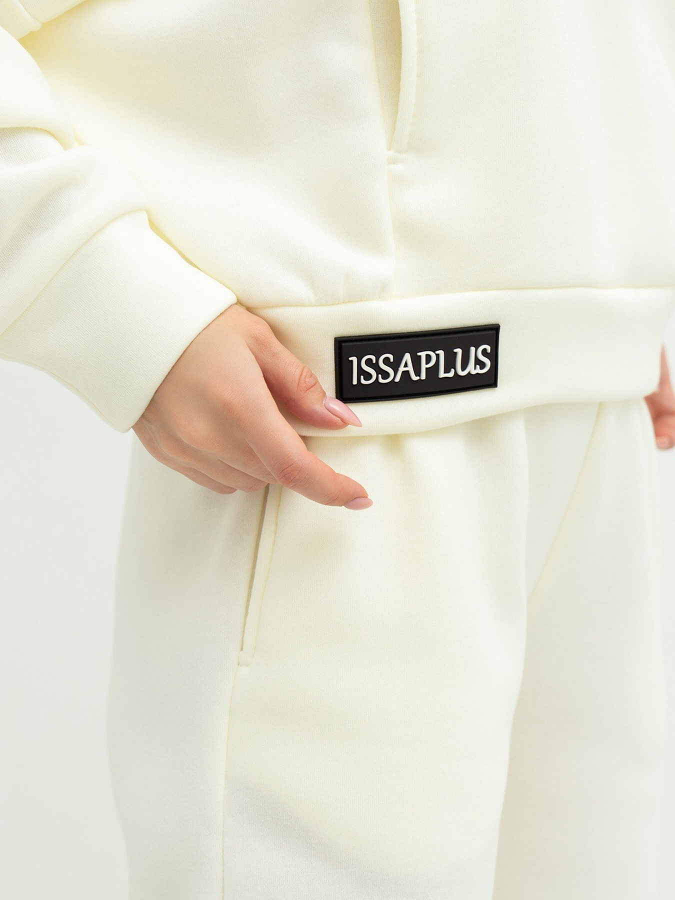 Спортивный костюм ISSA Plus модель 13627_milky Фото