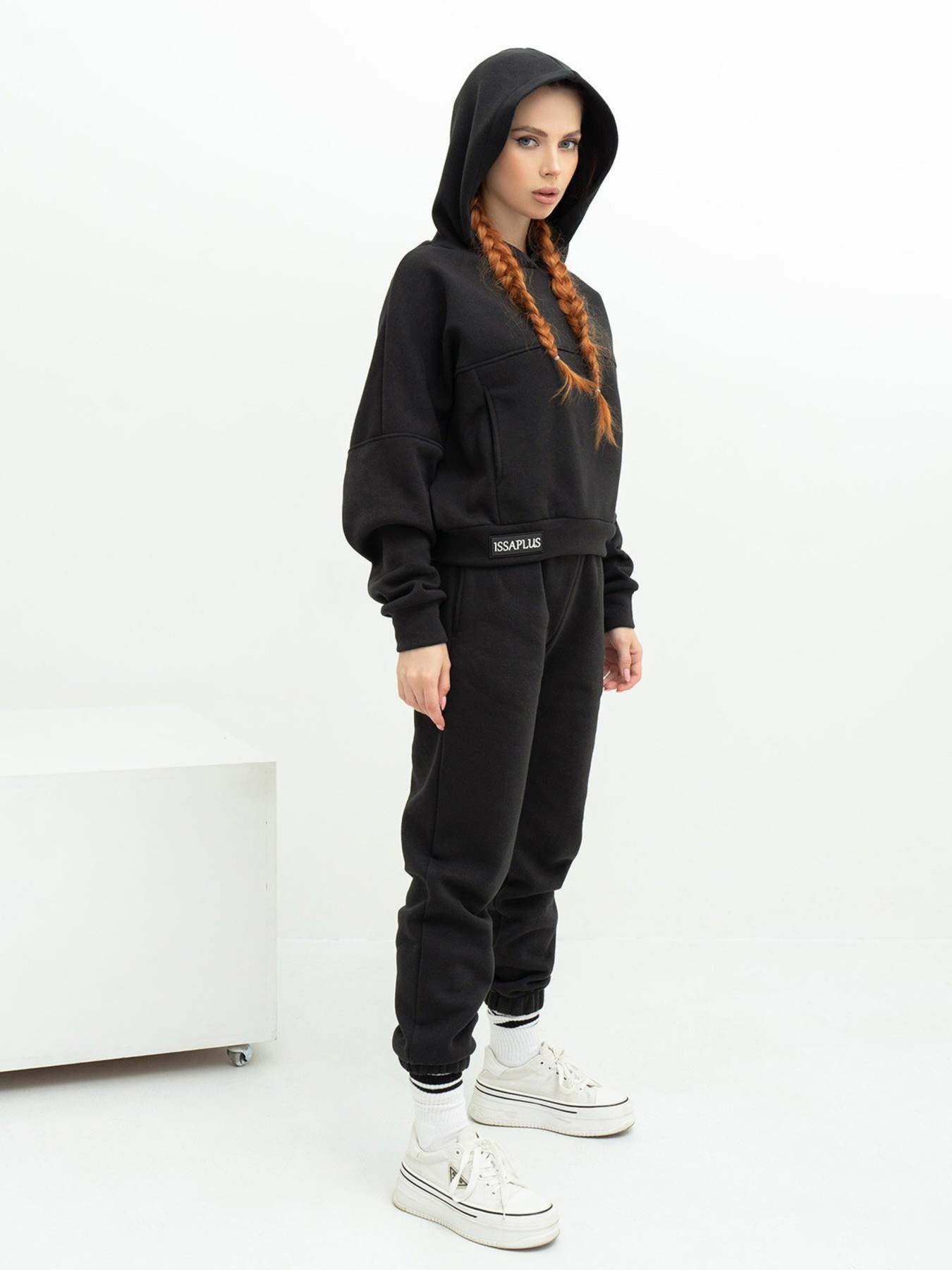 Спортивный костюм ISSA Plus модель 13627_black Спортивный костюм ISSA Plus модель 13627_black Фото