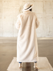 Шуба ISSA Plus модель 13631_milky Фото