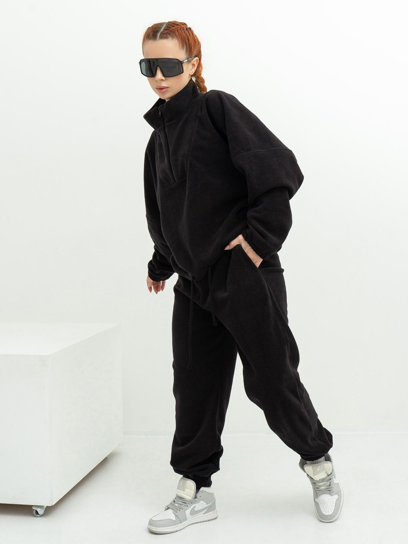 Спортивный костюм ISSA Plus модель 13635_black Спортивный костюм ISSA Plus модель 13635_black Фото