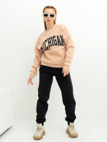 Спортивний костюм ISSA Plus модель SA-430_blackbeige Фото