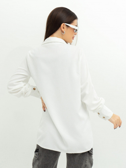 Сорочка ISSA Plus модель SA-433_white — фото 3 - INTERTOP