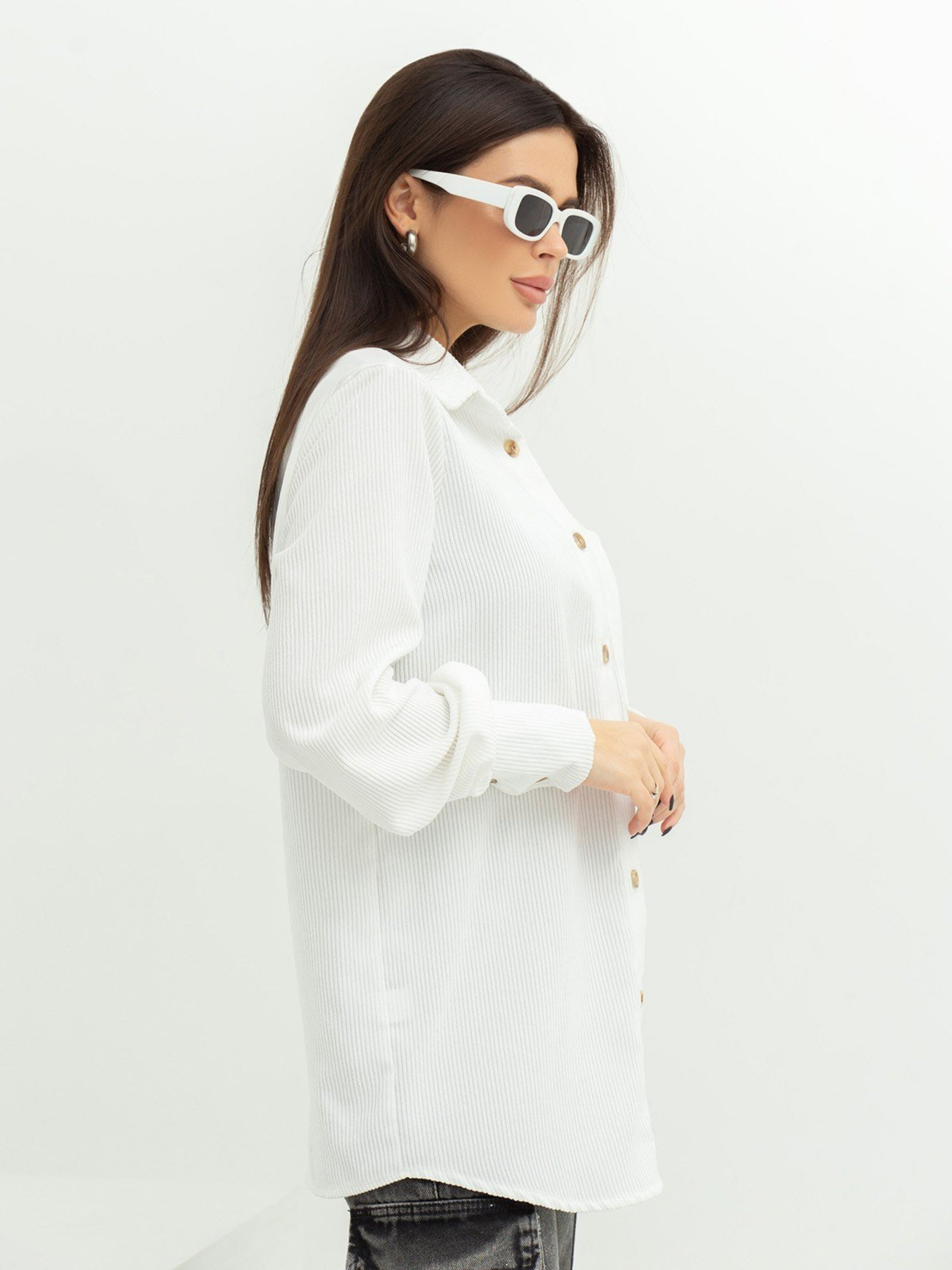 Рубашка повседневная ISSA Plus модель SA-433_white Фото