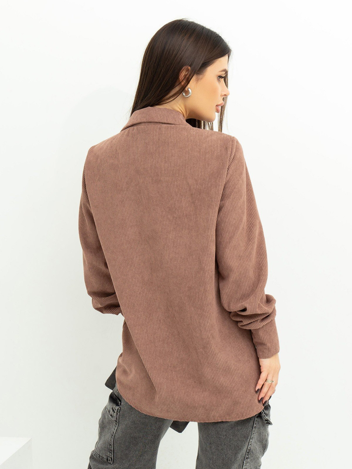 Сорочка повсякденна ISSA Plus модель SA-433_brown Сорочка повсякденна ISSA Plus модель SA-433_brown Фото