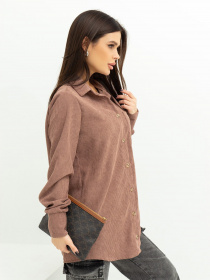 Сорочка повсякденна ISSA Plus модель SA-433_brown Сорочка повсякденна ISSA Plus модель SA-433_brown Фото