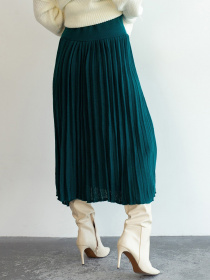 Юбка миди ISSA Plus модель WN20-186_turquoise Юбка миди ISSA Plus модель WN20-186_turquoise Фото