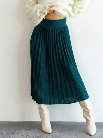 Юбка миди ISSA Plus модель WN20-186_turquoise Юбка миди ISSA Plus модель WN20-186_turquoise Фото