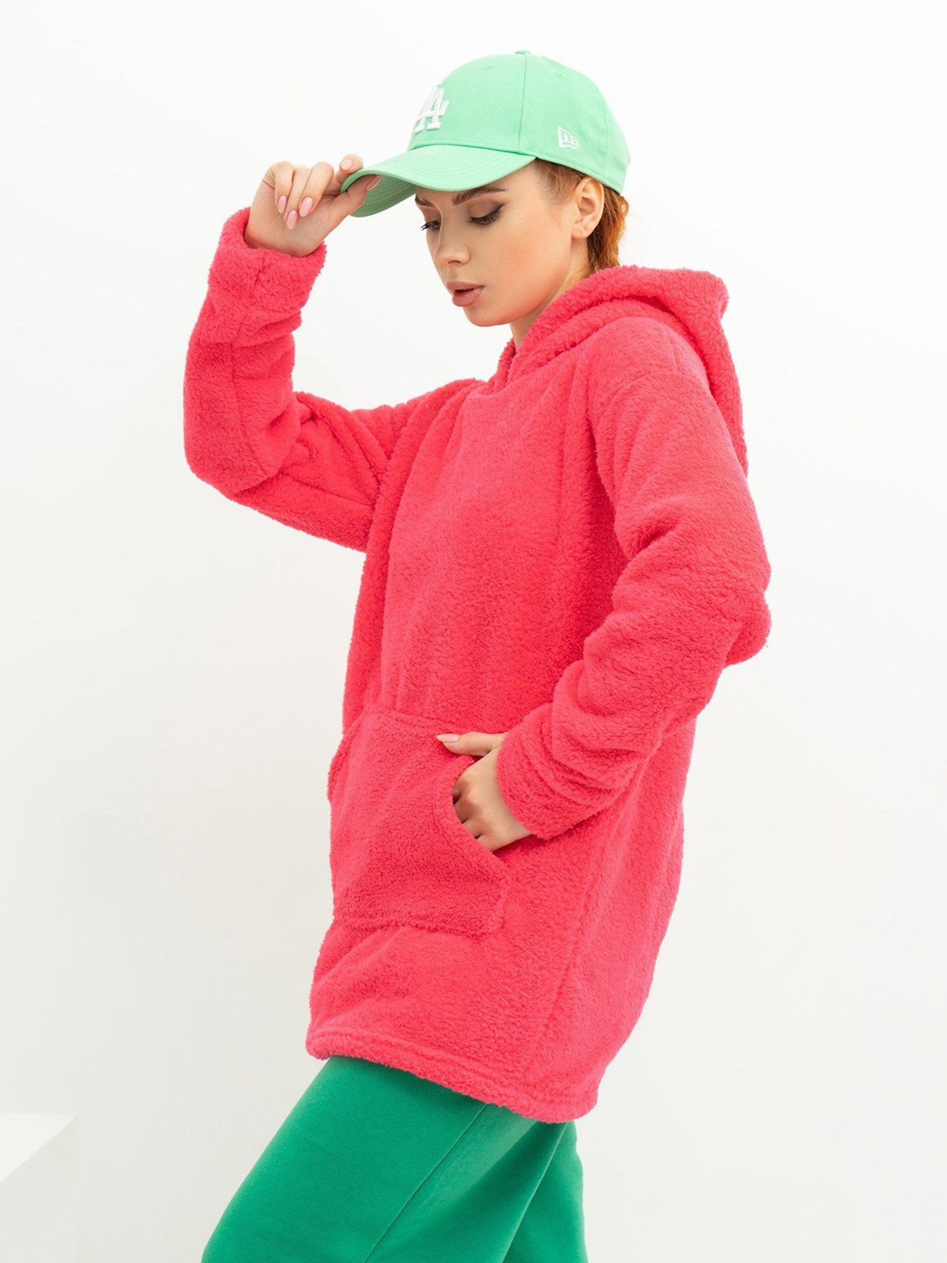 Худі ISSA Plus модель WN20-350_raspberry Фото