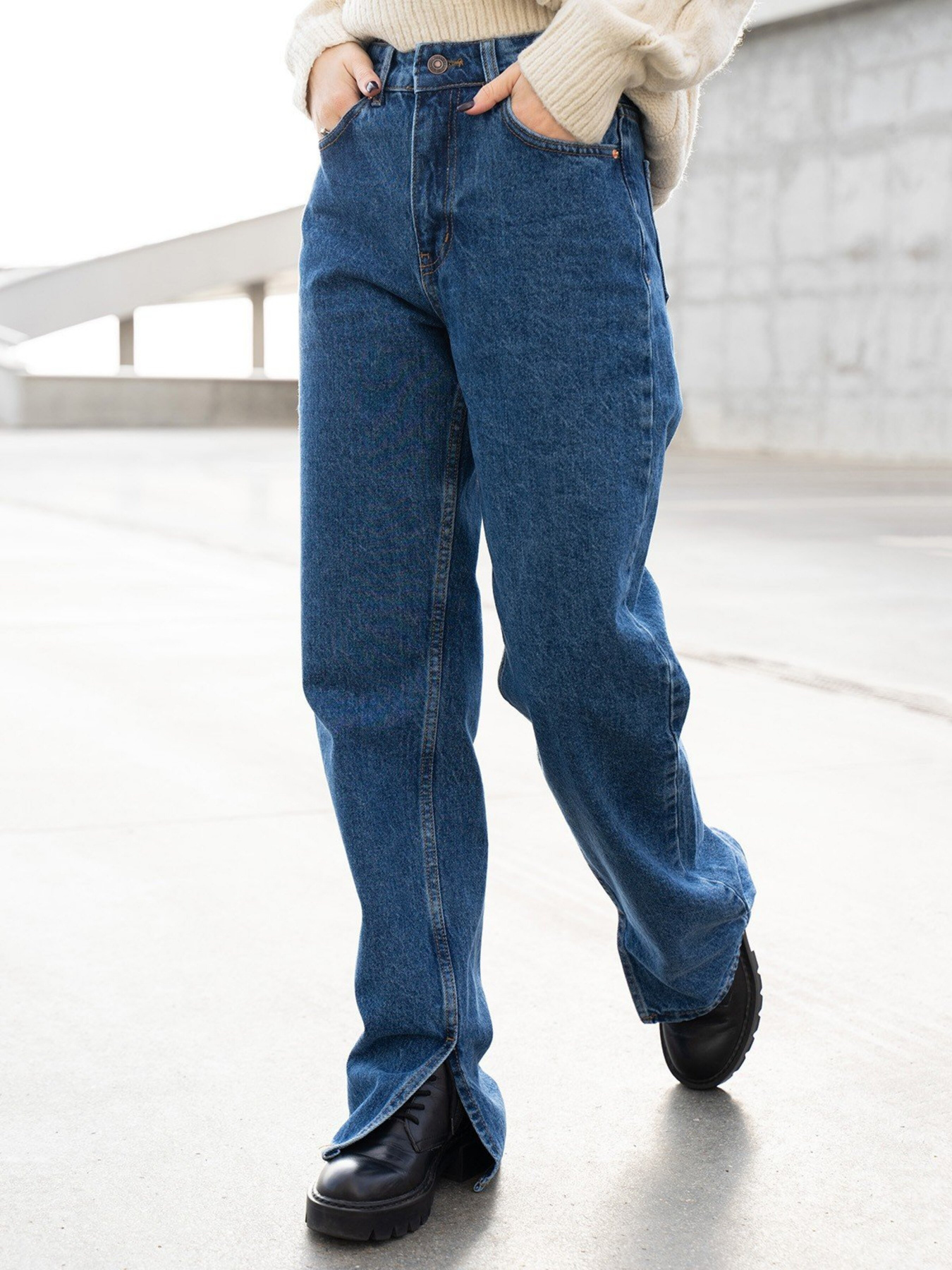 Джинси кльош ISSA Plus модель WN20-353_blue Фото