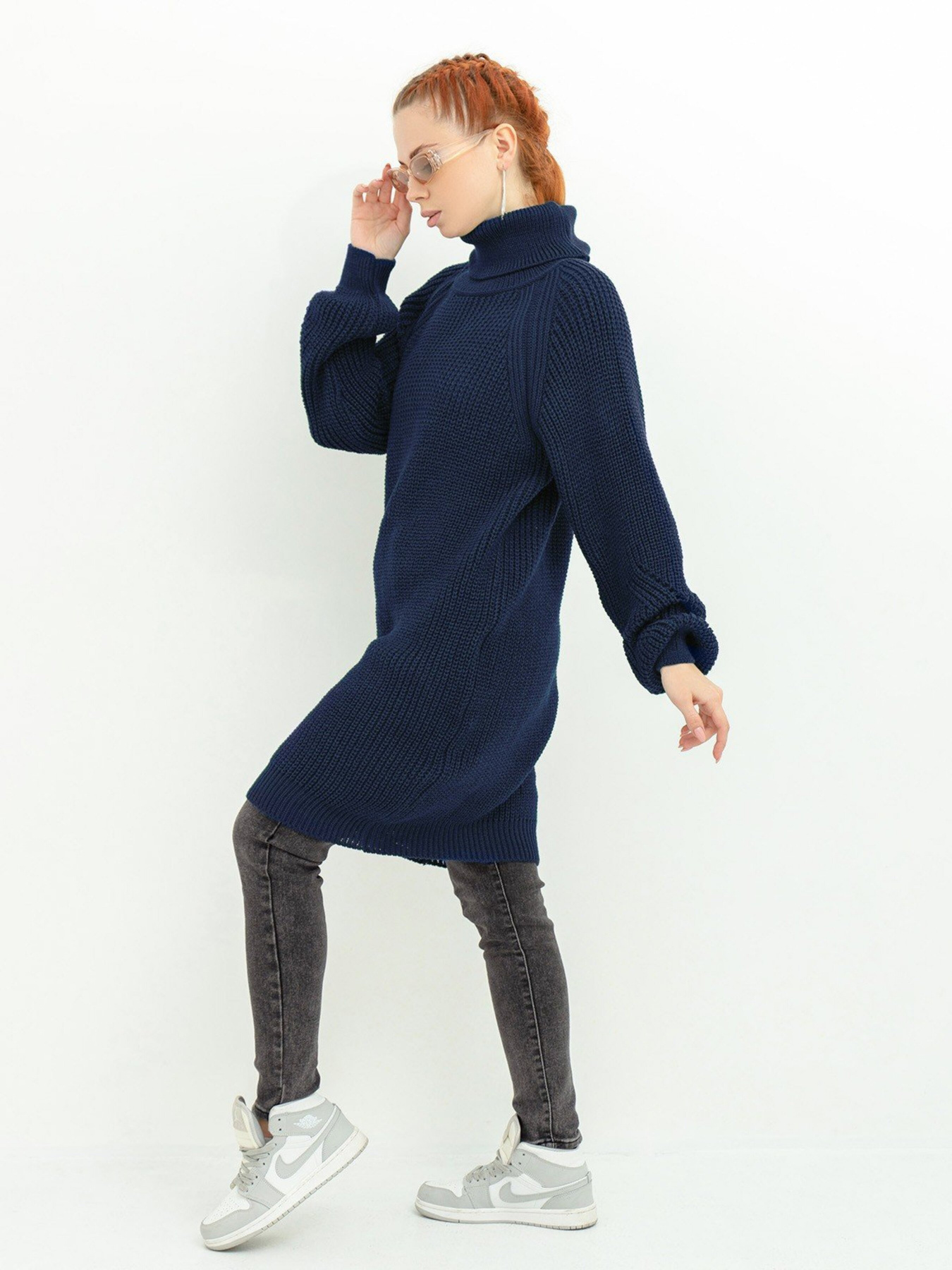 Туніка ISSA Plus модель WN20-362_darkblue Фото