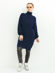 Туника ISSA Plus модель WN20-362_darkblue Туника ISSA Plus модель WN20-362_darkblue Фото