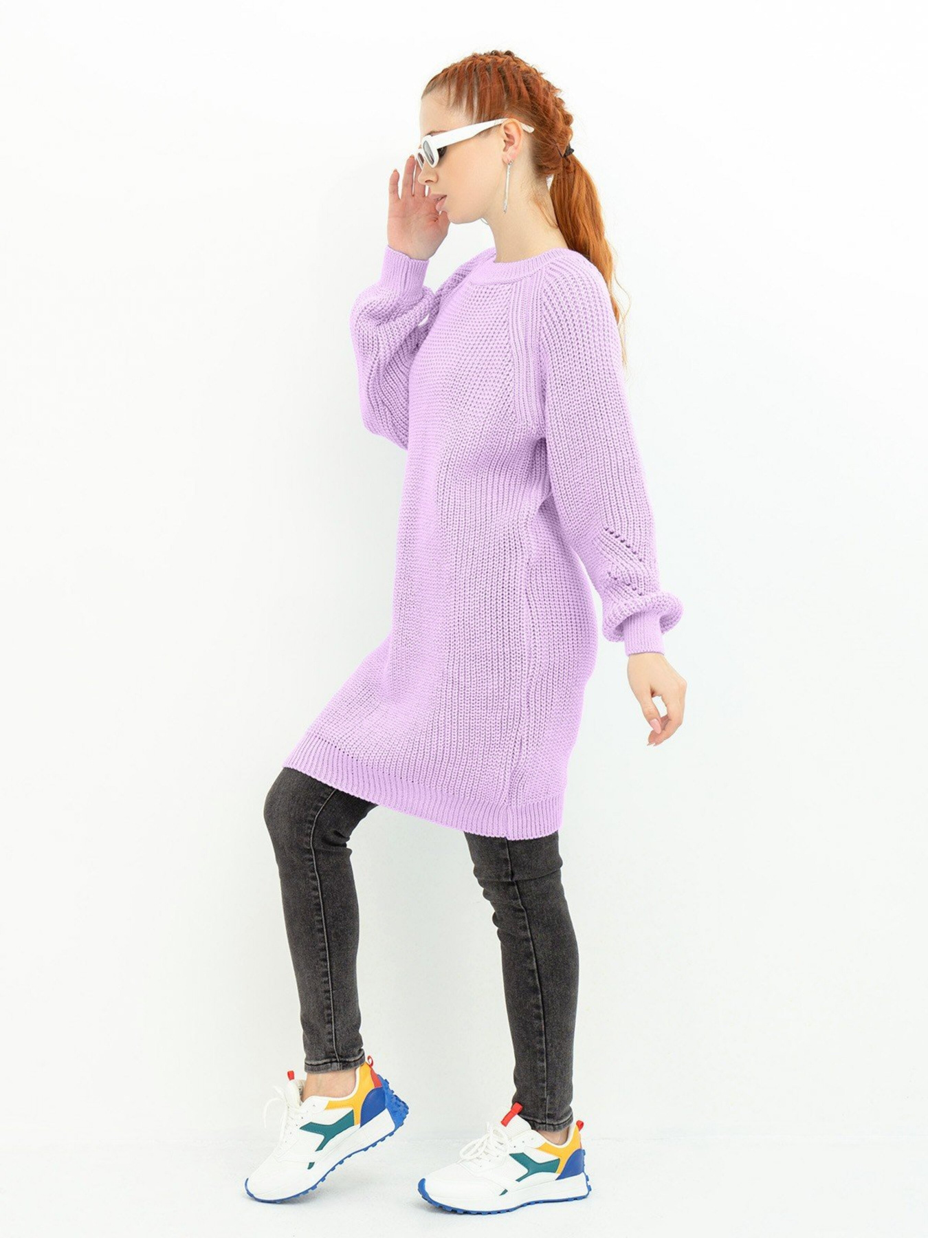 Туніка ISSA Plus модель WN20-363_lilac Фото