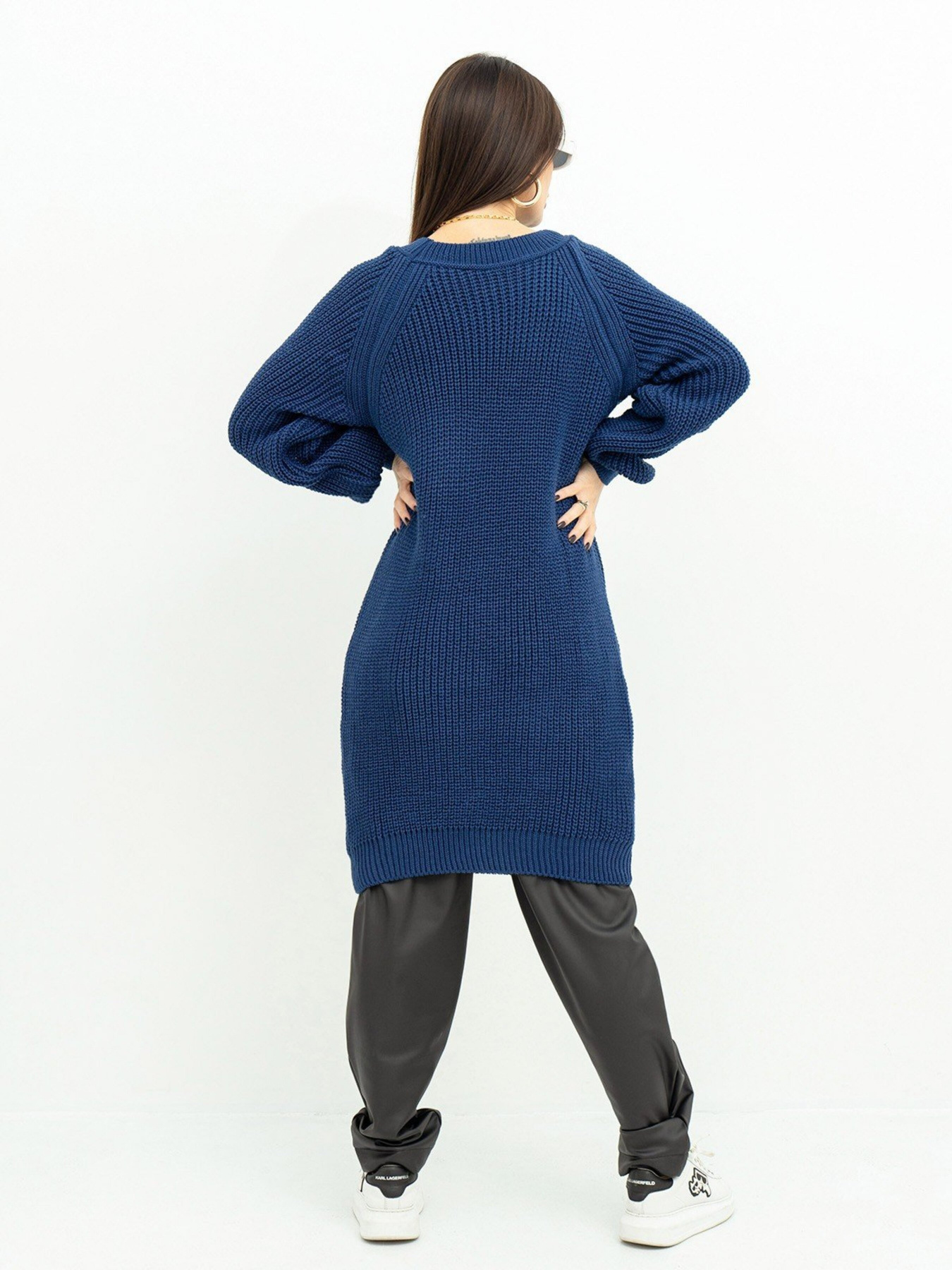 Туніка ISSA Plus модель WN20-363_darkblue Фото