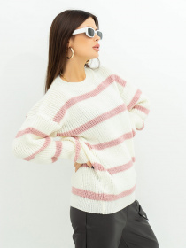 Свитер ISSA Plus модель WN20-364_milky Фото