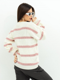 Свитер ISSA Plus модель WN20-364_milky Фото