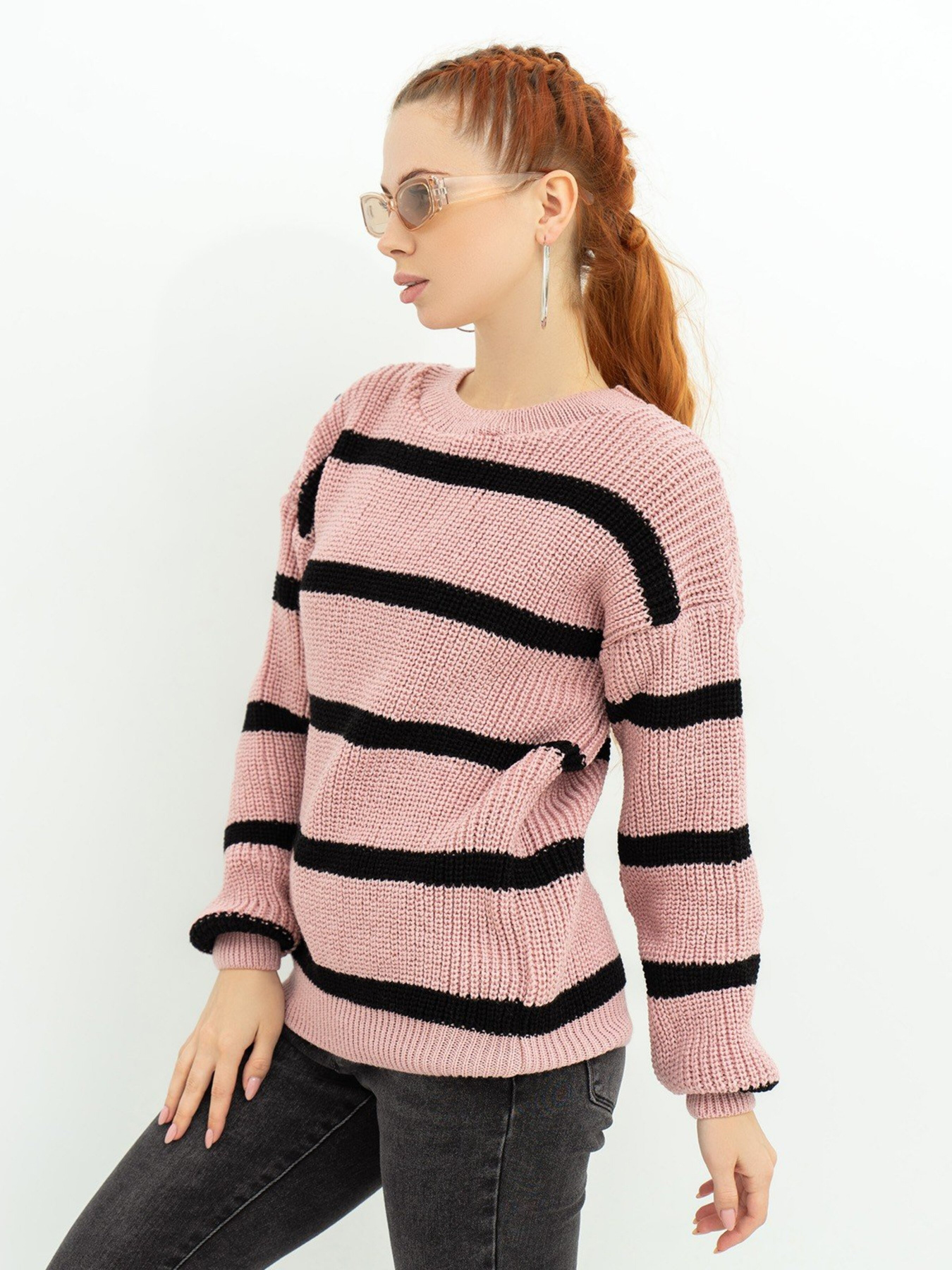 Светр ISSA Plus модель WN20-364_pink Фото