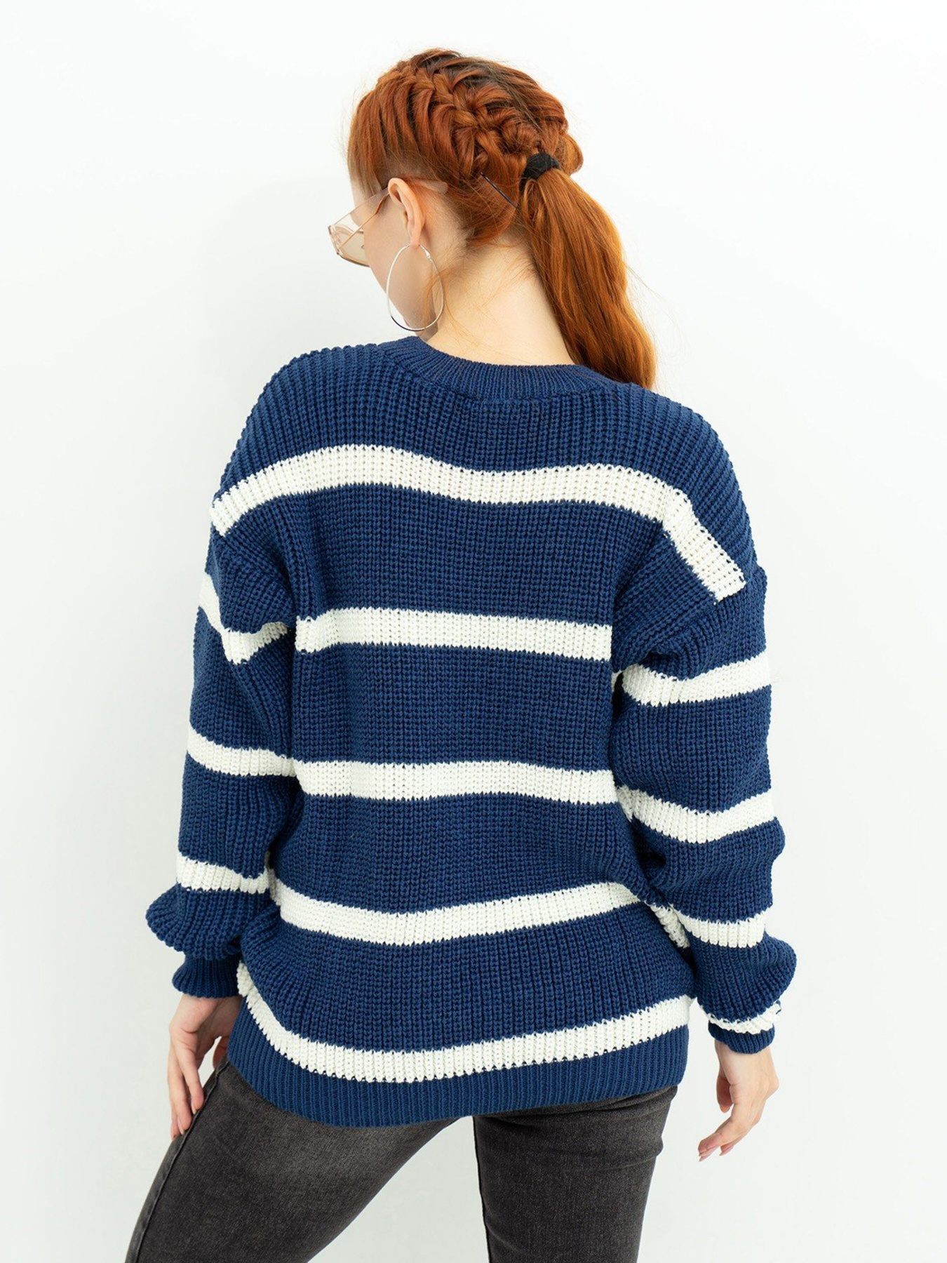 Свитер ISSA Plus модель WN20-364_blue Фото