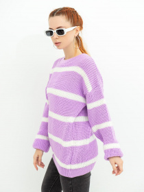 Свитер ISSA Plus модель WN20-364_lilac Фото