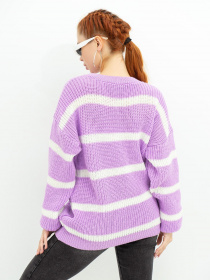 Свитер ISSA Plus модель WN20-364_lilac Фото